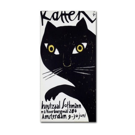 Vintage Apple Collection 'Katten' Canvas Art,12x24